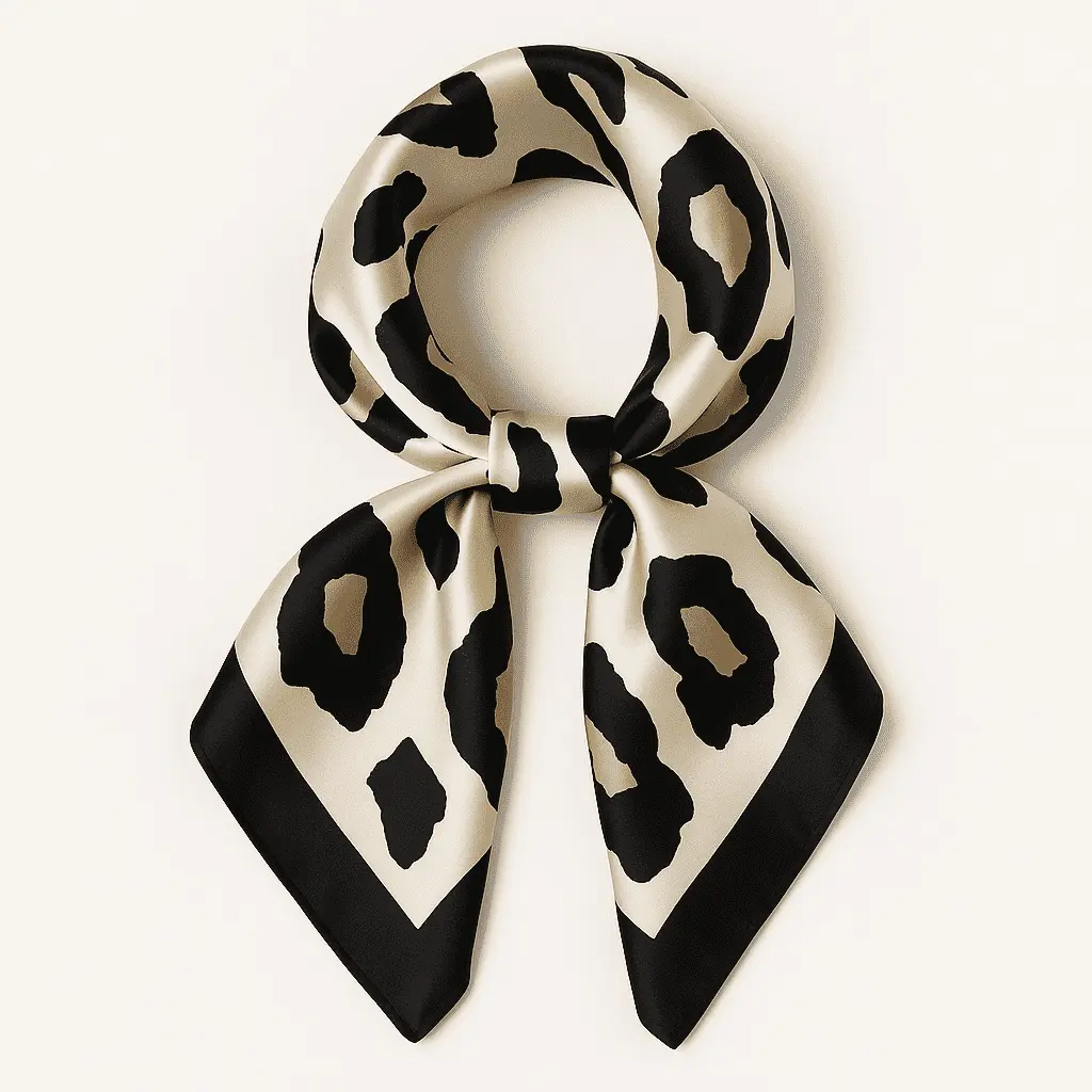 Carré Soie Léopard Chic - Joly Period