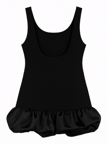 Petite Robe Noire Volantée