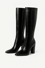 Bottes Hautes Effet Croco – Joly Minuit - Joly Period