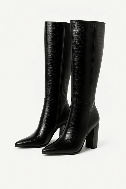 Bottes Hautes Effet Croco – Joly Minuit - Joly Period