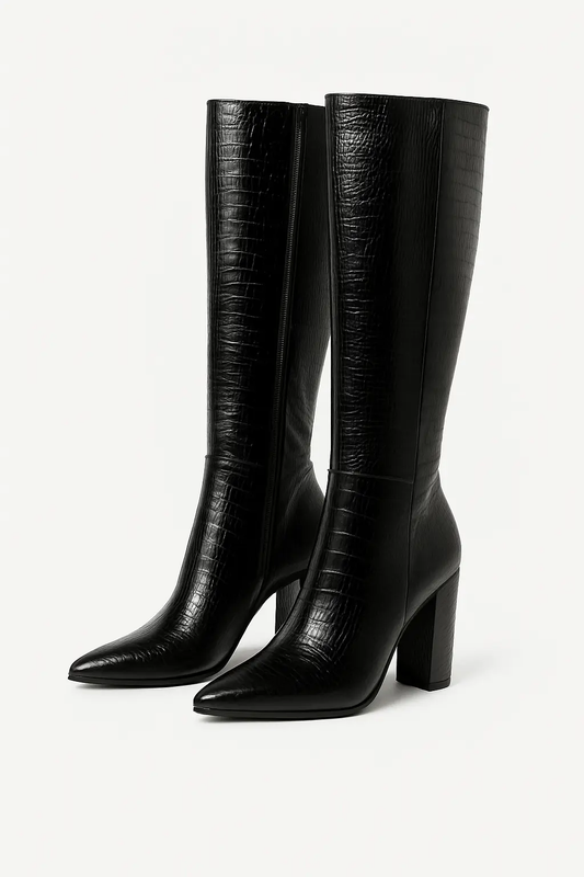 Bottes Hautes Effet Croco – Joly Minuit - Joly Period
