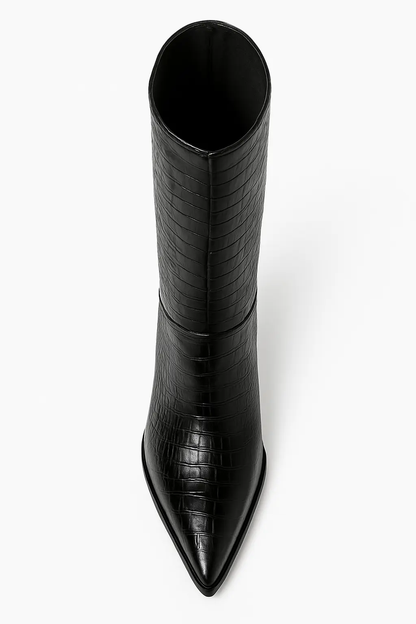 Bottes Hautes Effet Croco – Joly Minuit - Joly Period