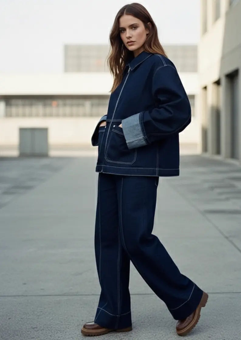 Denim Set Oversize – Joly Navy Joly Period