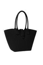 Sac Noir Élégant à Poignées en Cuir - Joly Period