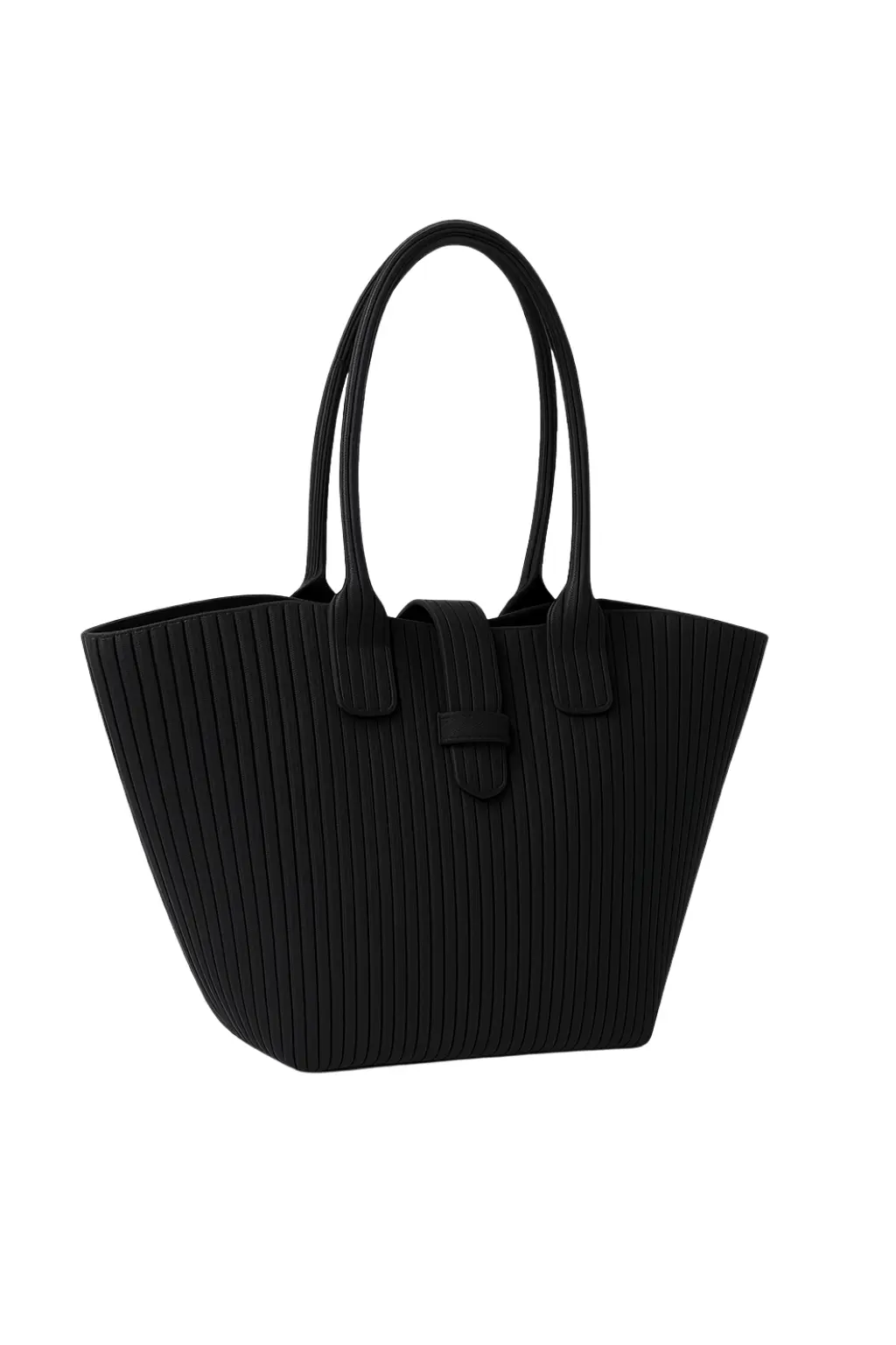 Sac Noir Élégant à Poignées en Cuir - Joly Period