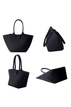 Sac Noir Élégant à Poignées en Cuir - Joly Period