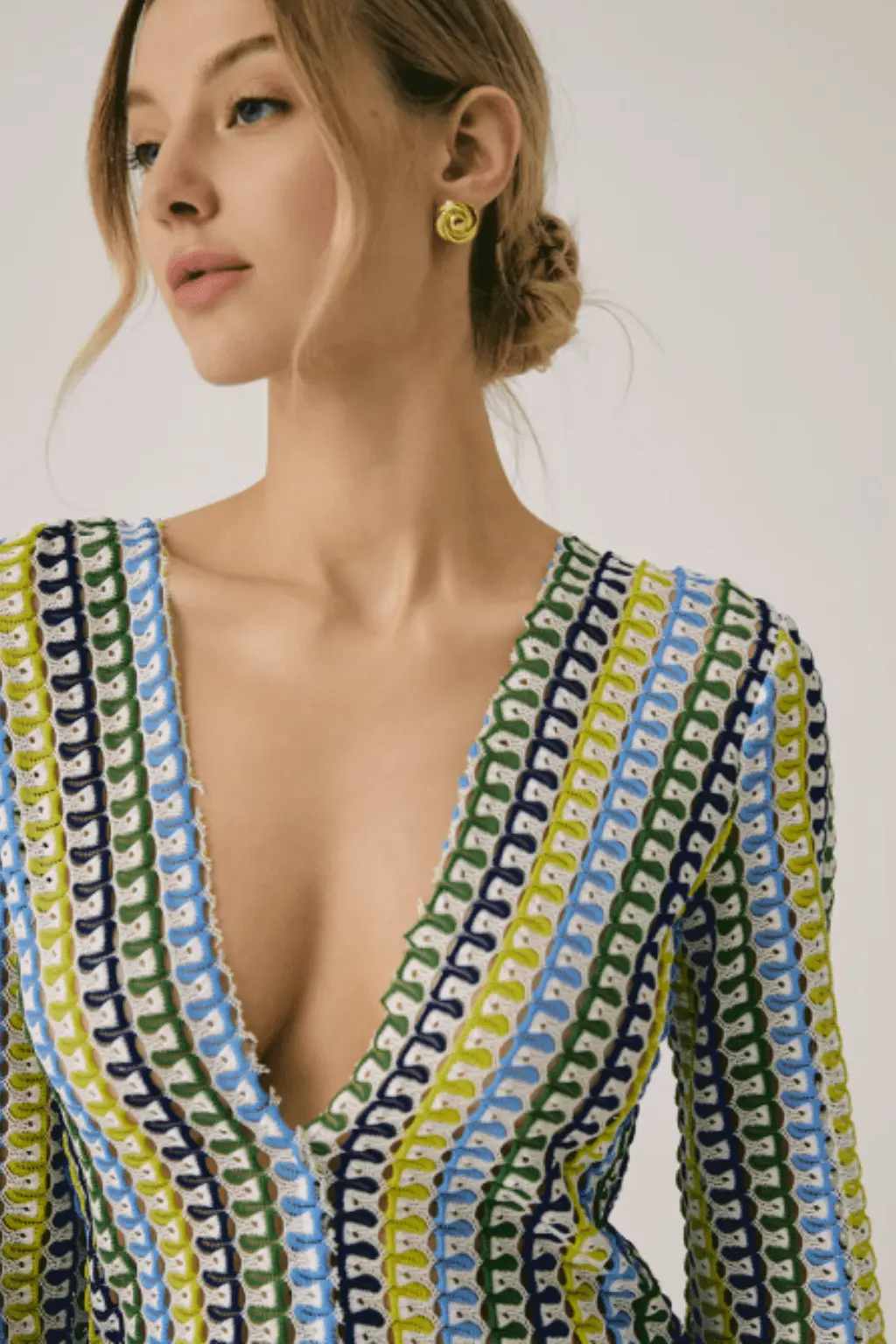 Robe longue colorée crochet - Joly Period