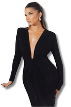 Robe Maxi V - Décolleté Paillettes - Joly Period