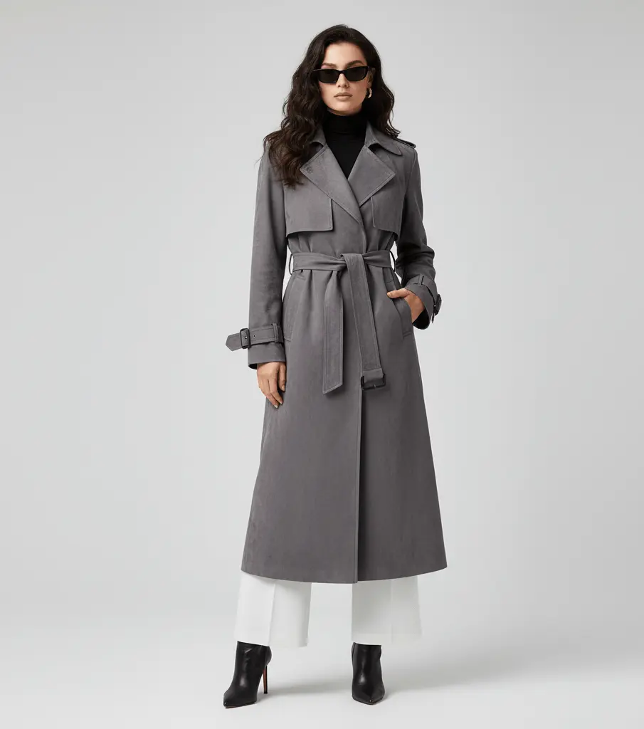 Trench Long en Daim - Joly Éclipse - Joly Period