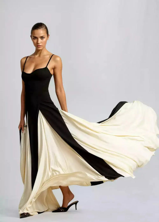 Robe de Soirée Élégance Contrastée - Joly Period - Joly Period