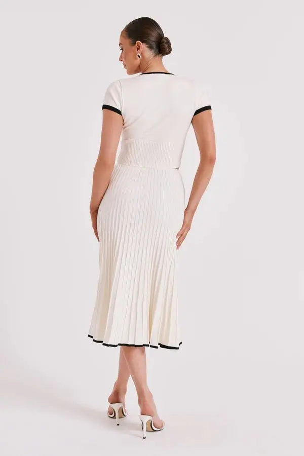 Ensemble Crop Top Jupe Plissée - Joly Period