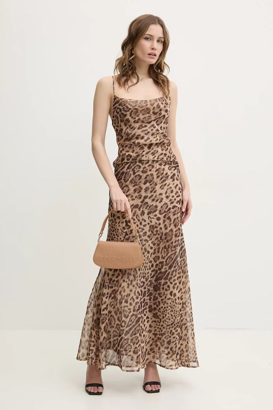 Robe maxi imprimé léopard Joly Period