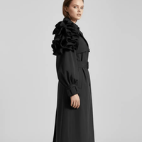 Trench Haute Couture – Joly Volants Noir - Joly Period