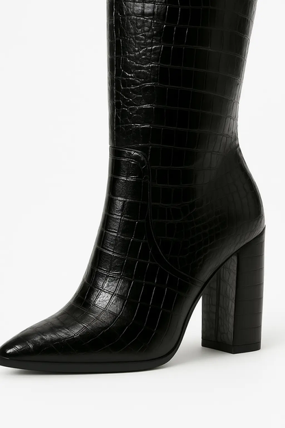 Bottes Hautes Effet Croco – Joly Minuit - Joly Period