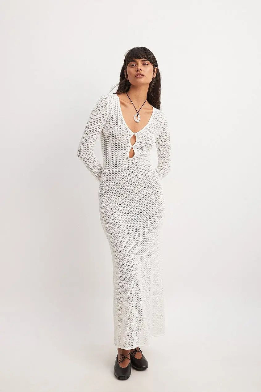 Robe Maxi plage Blanche - Joly Period