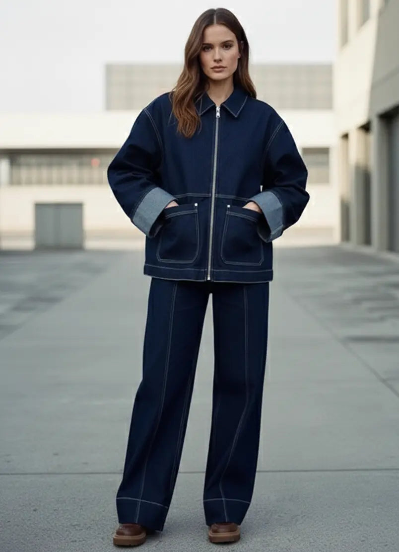 Denim Set Oversize – Joly Navy Joly Period