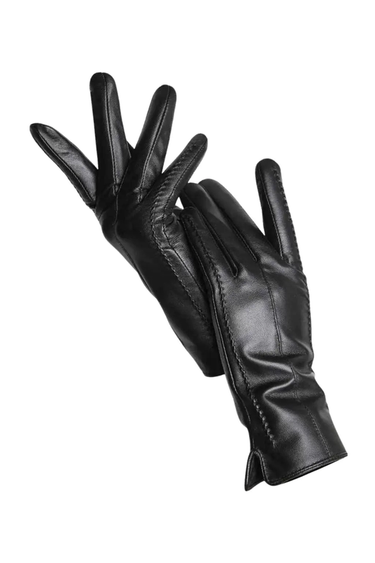 Gants en Cuir Véritable Noir – Joly Élégance - Joly Period