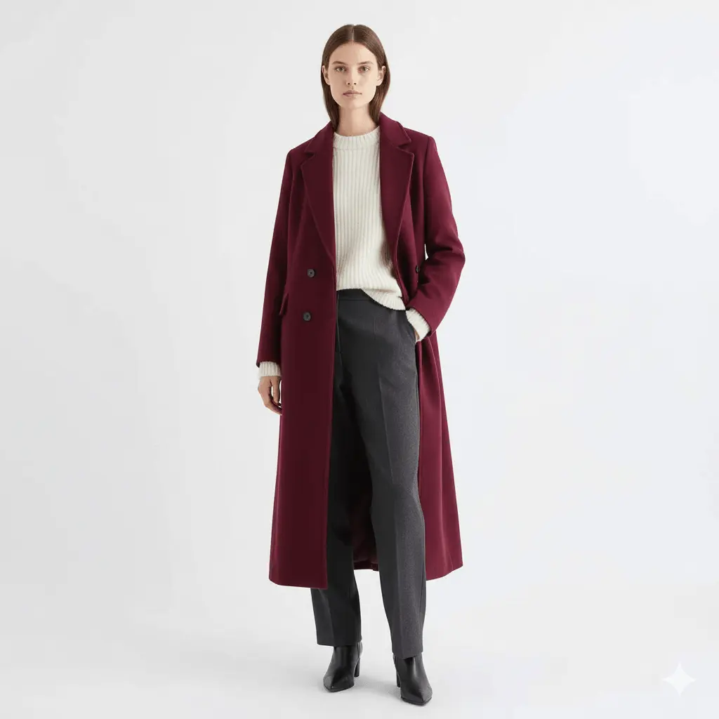 Manteau Oversize - Joly Bourgogne - Joly Period