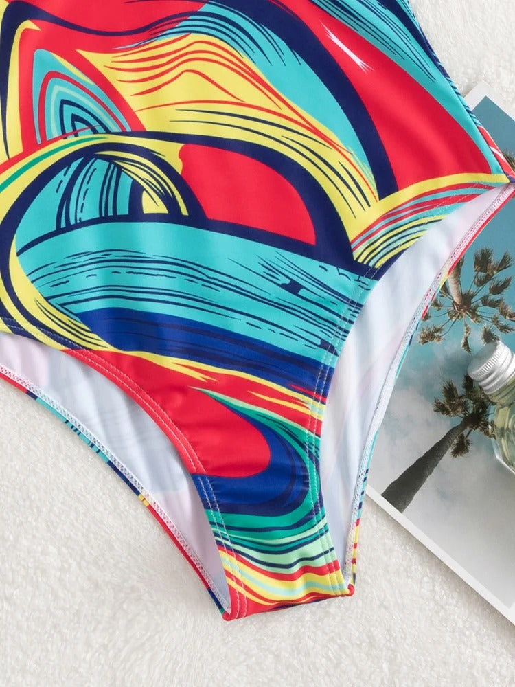 Maillot de Bain Gainant Coloré