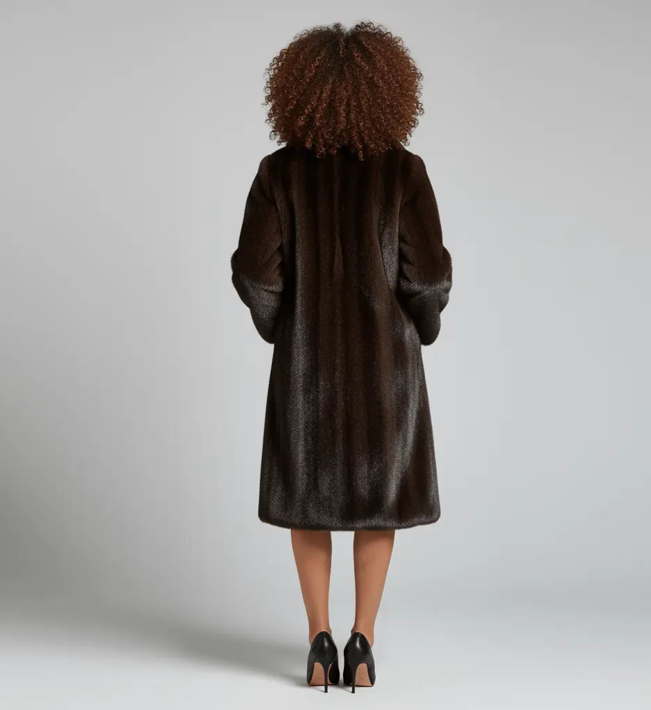 Manteau Fausse Fourrure - Joly Brun Épicé - Joly Period