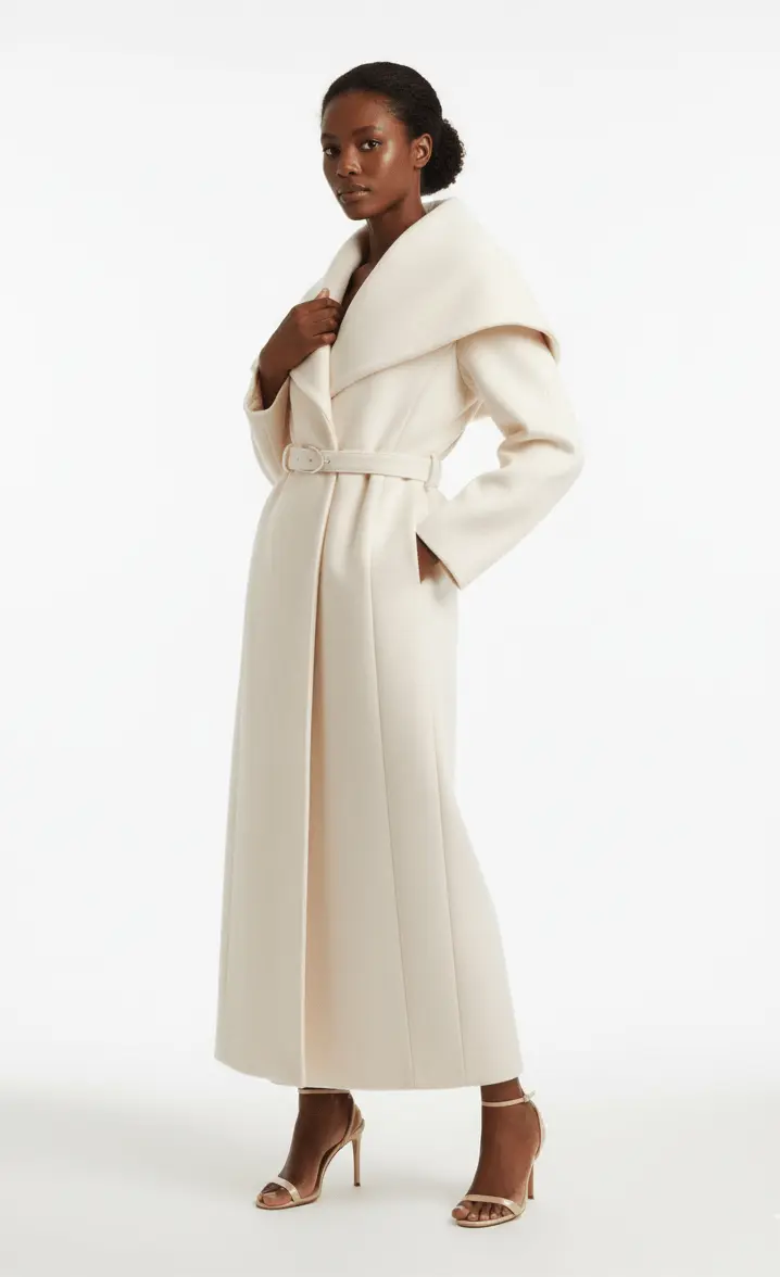 Manteau Structuré - Manteau Joly Crème - Joly Period