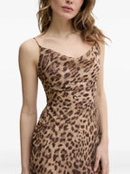 Robe maxi imprimé léopard - Joly Period