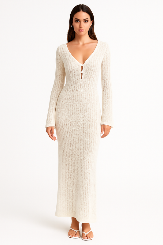 Robe Maxi plage  Blanche