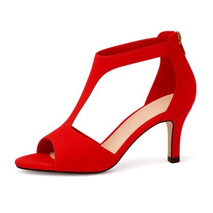 Sandales à Talons Mi-Hauteur