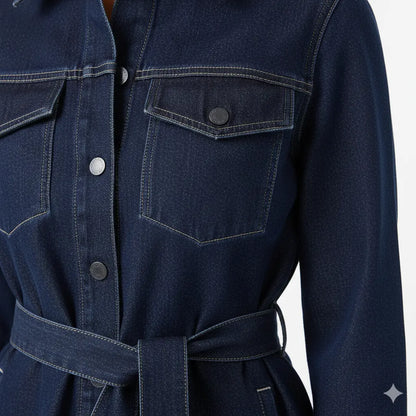 Ensemble Denim Oversize Ceinturé – Joly Indigo Joly Period