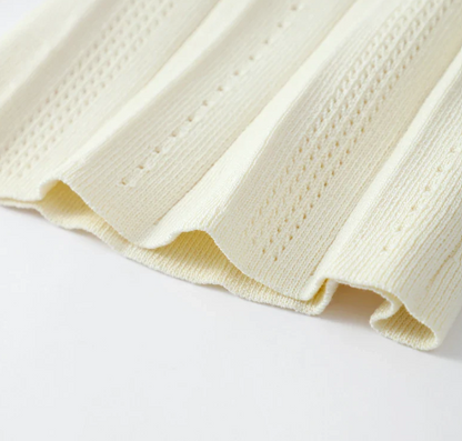 Robe Maxi Côtelée Jaune Pastel