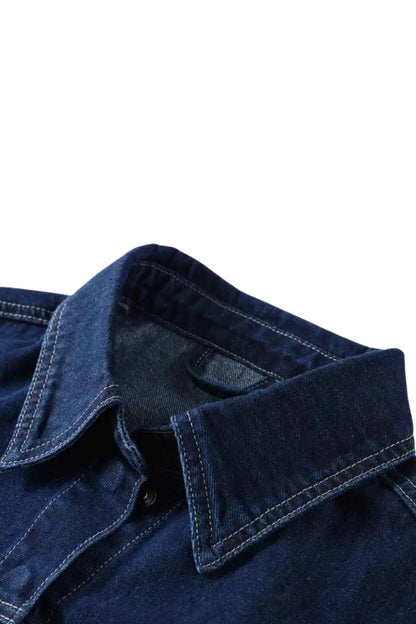 Ensemble Denim Oversize Ceinturé – Joly Indigo Joly Period